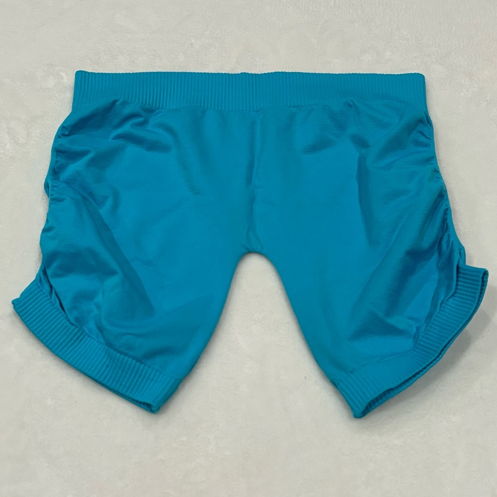 DISCOVERY Women’s Biker Shorts Stretchy Spandex - light blue, size S